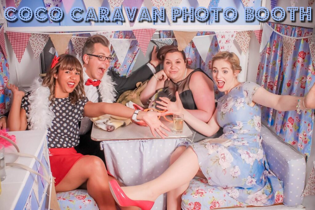Retro caravan photo booth