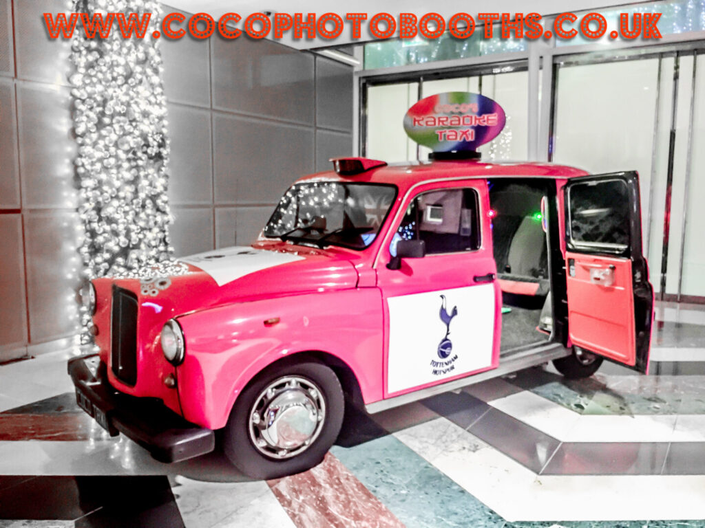 Tottenham Hotspur Taxi Karaoke Booth