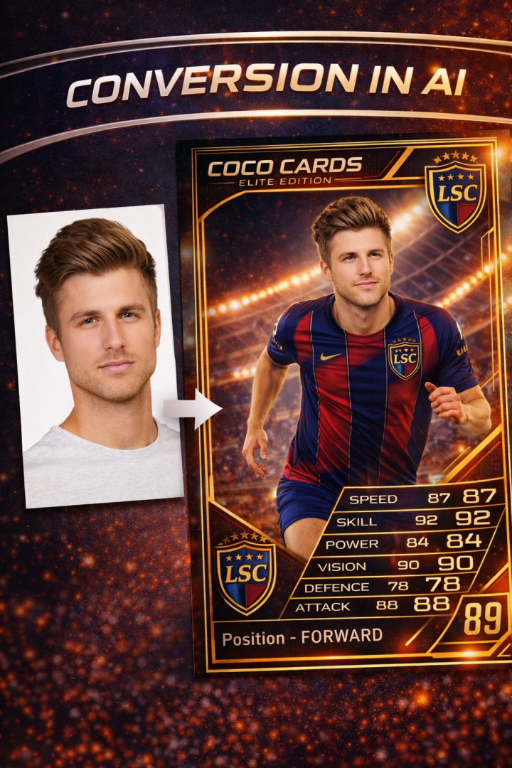 ai football trading cards photo booth london