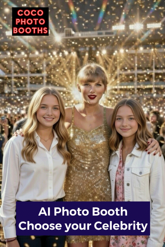 fans of taylor swift in an ai photo by coco photo booths