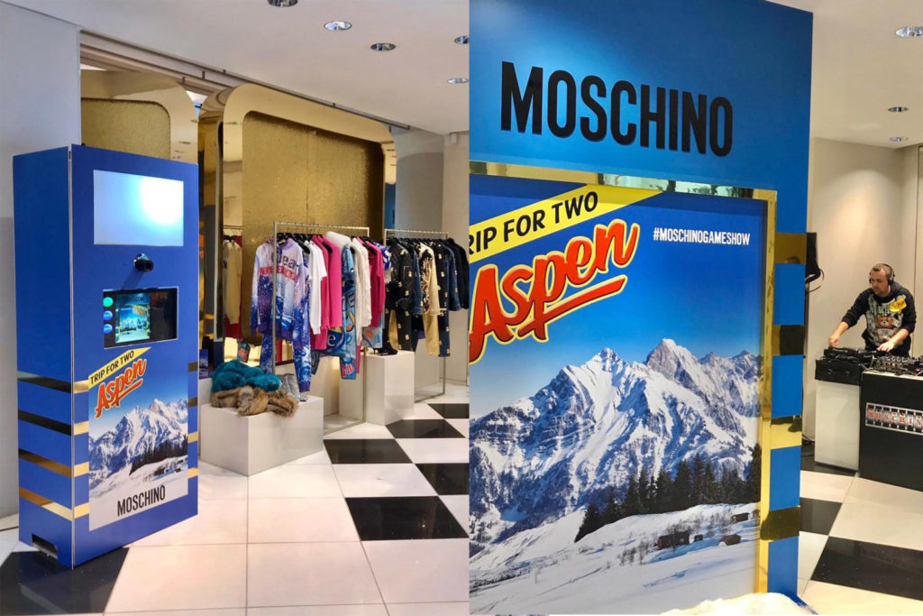 custom coco photo booth for moschino in London