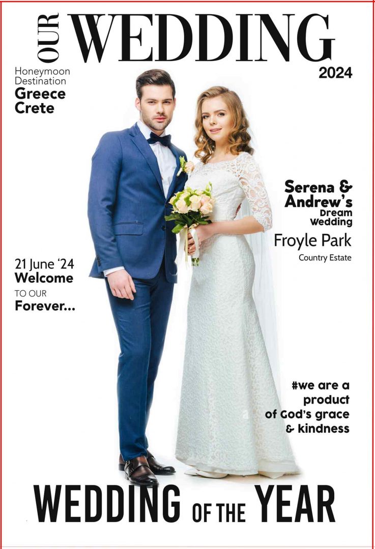 Magazine cover photo booth example