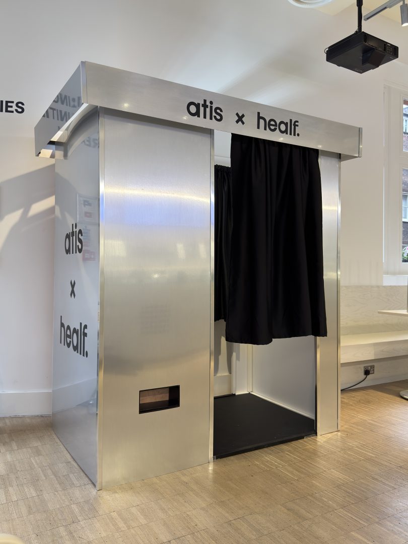 silver enclosed photo booth london